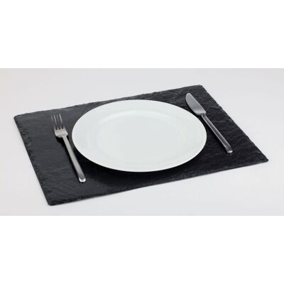APS Naturschieferplatte; 45x30x0.7 cm (LxBxH); schwarz; rechteckig APS Naturschieferplatte; 45x30x0.7 cm (LxBxH); schwarz; rechteckig