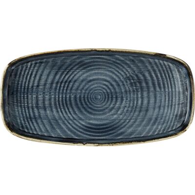 Churchill Servierplatte Stonecast Blueberry mit erhöhtem Rand; 29.5x15x2 cm (LxBxH); blau/braun; rund; 12 Stück / Pack Churchill Servierplatte Stonecast Blueberry mit erhöhtem Rand; 29.5x15x2 cm (LxBxH); blau/braun; rund; 12 Stück / Pack