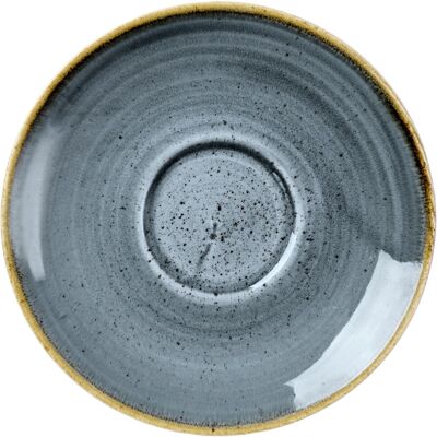 Churchill Kaffee-/Cappuccino-Untertasse Stonecast Blueberry; 15.6 cm (Ø); blau/braun; 12 Stück / Pack Churchill Kaffee-/Cappuccino-Untertasse Stonecast Blueberry; 15.6 cm (Ø); blau/braun; 12 Stück / Pack