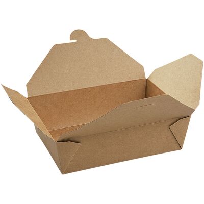 WIMEX Lunchbox mit Fettbarriere PET beschichtet; 2000 ml, 19.5x13.8x6.5 cm (LxBxH); braun; rechteckig; 50 Stück / Pack WIMEX Lunchbox mit Fettbarriere PET beschichtet; 2000 ml, 19.5x13.8x6.5 cm (LxBxH); braun; rechteckig; 50 Stück / Pack