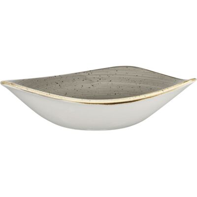 Churchill Stonecast Dreieckiges Geschirr - 600ml, 23.5cm, Grau/Braun Churchill Stonecast Dreieckiges Geschirr - 600ml, 23.5cm, Grau/Braun