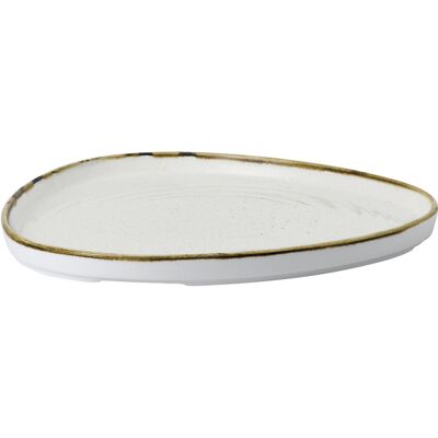 Churchill Weiße und Braune Dreieckige Platte - Plate Churchill Weiße und Braune Dreieckige Platte - Plate