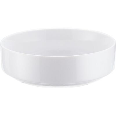 PULSIVA Weiße Porzellan Schüssel - 200ml, 12x4.2cm, Stapelbar PULSIVA Weiße Porzellan Schüssel - 200ml, 12x4.2cm, Stapelbar