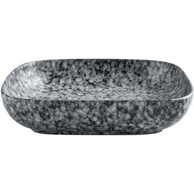 VEGA Schale Mamaro quadratisch; 1100 ml, 21x21x4.5 cm (LxBxH); schwarz/weiß; quadratisch; 4 Stück / Pack VEGA Schale Mamaro quadratisch; 1100 ml, 21x21x4.5 cm (LxBxH); schwarz/weiß; quadratisch; 4 Stück / Pack