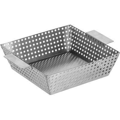 PULSIVA Edelstahl Brot- und Obstkorb - 20x20x5 cm PULSIVA Edelstahl Brot- und Obstkorb - 20x20x5 cm
