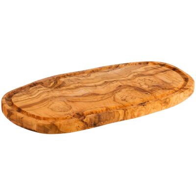 APS Servierbrett aus Olivenholz - Saftrinne - 34,5x18,5 cm - Buffetfertig APS Servierbrett aus Olivenholz - Saftrinne - 34,5x18,5 cm - Buffetfertig
