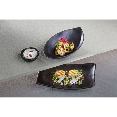 APS MARONE - Blattschale - schwarz - 25,5 x 14 cm - H: 5,5 cm APS MARONE - Blattschale - schwarz - 25,5 x 14 cm - H: 5,5 cm
