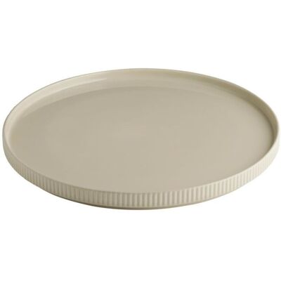 APS Teller THE GRID, Porzellan; 32x32x2.5 cm (LxBxH); beige; rund APS Teller THE GRID, Porzellan; 32x32x2.5 cm (LxBxH); beige; rund