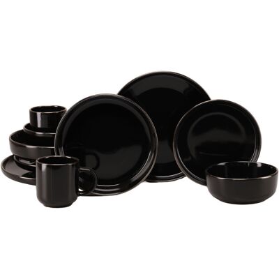 CreaTable Nordic Festive - Kombiservice 10-tlg; schwarz CreaTable Nordic Festive - Kombiservice 10-tlg; schwarz