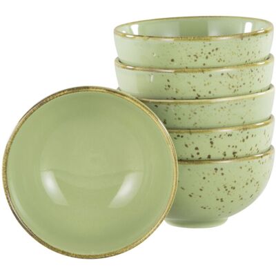 CreaTable Nature Collection - Dipschale 6-tlg; 200 ml, 11.5x5.5 cm (ØxH); hellgrün; rund; 6 Stück / Pack CreaTable Nature Collection - Dipschale 6-tlg; 200 ml, 11.5x5.5 cm (ØxH); hellgrün; rund; 6 Stück / Pack