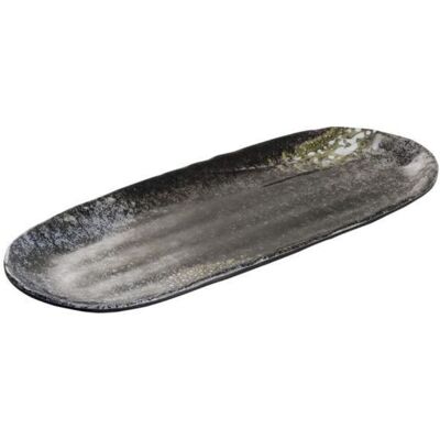APS Tablett / Sushiboard UMI, Melamin; 28.5x11.5x2 cm (LxBxH); schwarz; organisch APS Tablett / Sushiboard UMI, Melamin; 28.5x11.5x2 cm (LxBxH); schwarz; organisch