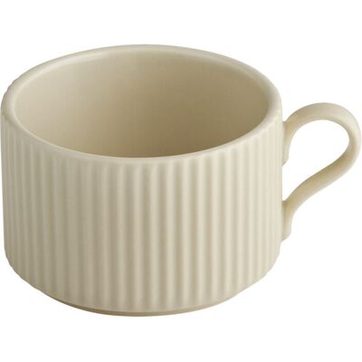 APS Cappuccinotasse THE GRID, Porzellan; 9x9x6 cm (LxBxH); beige; 6 Stück / Pack APS Cappuccinotasse THE GRID, Porzellan; 9x9x6 cm (LxBxH); beige; 6 Stück / Pack