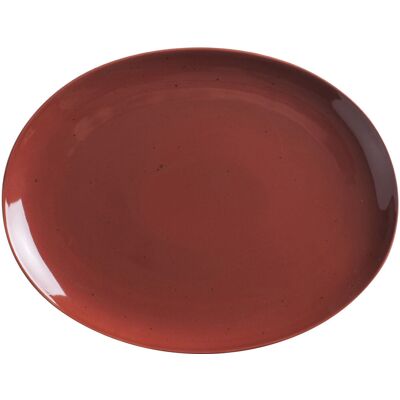 Kahla Platte Homestyle oval; 31.8x24.4x2.8 cm (LxBxH); rot; oval Kahla Platte Homestyle oval; 31.8x24.4x2.8 cm (LxBxH); rot; oval