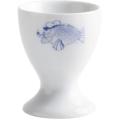 Kahla Eierbecher Ahoi Marie Fisch; 5.2x6.2 cm (ØxH); blau; 6 Stück / Pack Kahla Eierbecher Ahoi Marie Fisch; 5.2x6.2 cm (ØxH); blau; 6 Stück / Pack