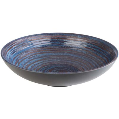 APS Schale LOOPS, Melamin; 2000 ml, 31x31x31x8 cm (LxBxØxH); blau/grau; rund APS Schale LOOPS, Melamin; 2000 ml, 31x31x31x8 cm (LxBxØxH); blau/grau; rund