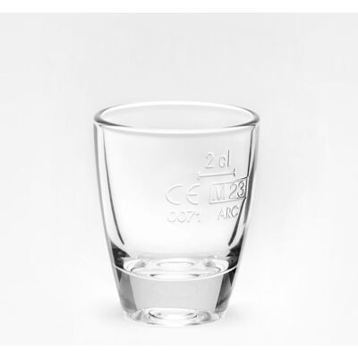 ARC Stamper Gin 2 cl, geeicht; 20 ml, 5.5 cm (H); transparent; 2 cl Eichstrich, 24 Stück / Pack ARC Stamper Gin 2 cl, geeicht; 20 ml, 5.5 cm (H); transparent; 2 cl Eichstrich, 24 Stück / Pack