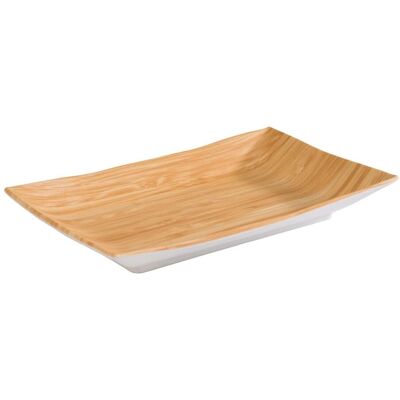 APS Tablett BAMBOO, Melamin; 21x13x3 cm (LxBxH); beige/weiß; rechteckig APS Tablett BAMBOO, Melamin; 21x13x3 cm (LxBxH); beige/weiß; rechteckig
