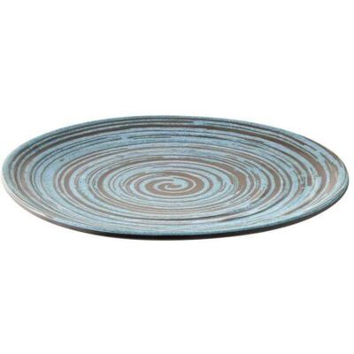 APS Teller CANCUN, Melamin, rund; 22x22x2 cm (LxBxH); türkis/braun; rund APS Teller CANCUN, Melamin, rund; 22x22x2 cm (LxBxH); türkis/braun; rund
