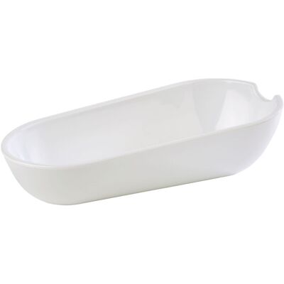 APS Besteck-Ablage BOWL, Melamin; 22.5x11x6 cm (LxBxH); weiß; oval APS Besteck-Ablage BOWL, Melamin; 22.5x11x6 cm (LxBxH); weiß; oval