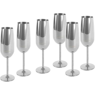 ECHTWERK - 6er-Set Edelstahl - Champagnergläser ECHTWERK - 6er-Set Edelstahl - Champagnergläser