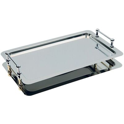 APS Edelstahl GN 1/1 Buffet-Tablett - Stapelbar, mit Griffen APS Edelstahl GN 1/1 Buffet-Tablett - Stapelbar, mit Griffen