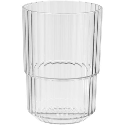 APS Trinkbecher LINEA, Tritan; 400 ml, 8.5x8.5x12 cm (LxBxH); transparent; 48 Stück / Pack APS Trinkbecher LINEA, Tritan; 400 ml, 8.5x8.5x12 cm (LxBxH); transparent; 48 Stück / Pack