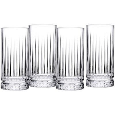 CreaTable Elysia - 4-er Longdrink; 450 ml, 15 cm (H); transparent; 4 Stück / Pack CreaTable Elysia - 4-er Longdrink; 450 ml, 15 cm (H); transparent; 4 Stück / Pack