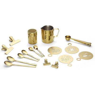 ECHTWERK Kaffeezubehör 23-tlg 350 ml; 0.35 l; gold ECHTWERK Kaffeezubehör 23-tlg 350 ml; 0.35 l; gold