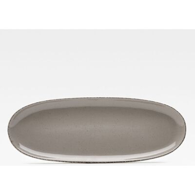 van Well Platte Urban; 34x12.5x2.1 cm (LxBxH); braun; oval; 4 Stück / Pack van Well Platte Urban; 34x12.5x2.1 cm (LxBxH); braun; oval; 4 Stück / Pack