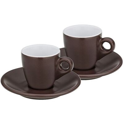kela Espresso-Set Mattia Keramik; 50 ml, 6.5 cm (H); braun kela Espresso-Set Mattia Keramik; 50 ml, 6.5 cm (H); braun