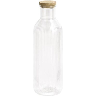 APS Glaskaraffe LINES; 1 l, 9x9x27 cm (LxBxH); transparent APS Glaskaraffe LINES; 1 l, 9x9x27 cm (LxBxH); transparent