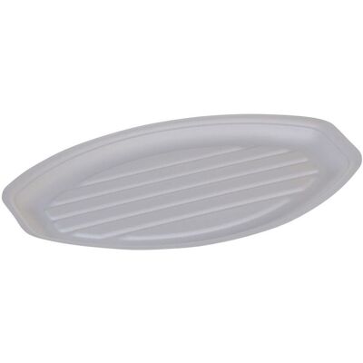 naturesse Servierplatte naturesse Zuckerrohr, weiß, oval; 28 cm (B); weiß; 200 Stück / Pack naturesse Servierplatte naturesse Zuckerrohr, weiß, oval; 28 cm (B); weiß; 200 Stück / Pack
