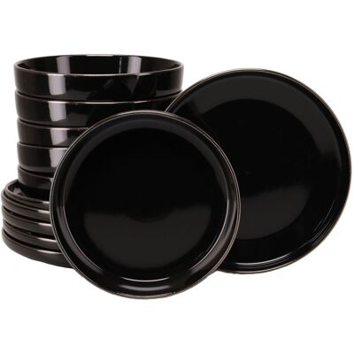 CreaTable Nordic Festive - Tafelservice 12-tlg; schwarz CreaTable Nordic Festive - Tafelservice 12-tlg; schwarz