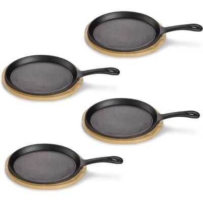 ECHTWERK Servierpfanne 2er-Set; 38x19x2 cm (LxBxH); schwarz; oval ECHTWERK Servierpfanne 2er-Set; 38x19x2 cm (LxBxH); schwarz; oval