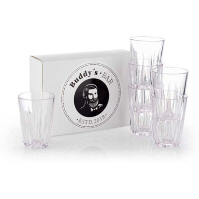 Buddy's Bar 6er Set Klarsicht Tritan Trinkgefäße Buddy's Bar 6er Set Klarsicht Tritan Trinkgefäße