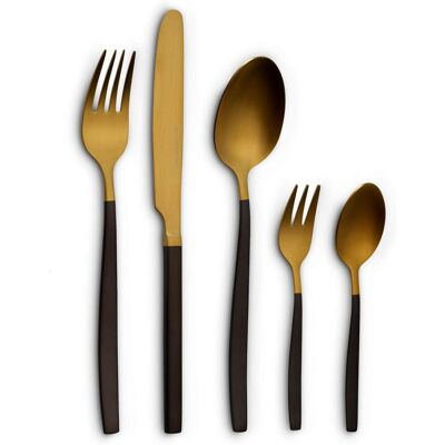 ECHTWERK Tafelbesteck Positano Due 20-tlg; gold ECHTWERK Tafelbesteck Positano Due 20-tlg; gold