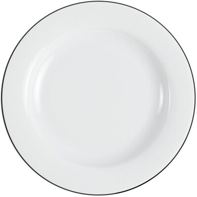 Kahla Speiseteller Pronto Line; 26.8x2.5 cm (ØxH); schwarz; rund; 6 Stück / Pack Kahla Speiseteller Pronto Line; 26.8x2.5 cm (ØxH); schwarz; rund; 6 Stück / Pack