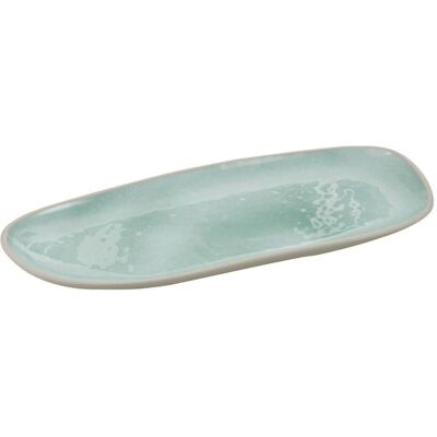 APS Teller CALA, Melamin; 34x15x2.5 cm (LxBxH); grün/grau; organisch APS Teller CALA, Melamin; 34x15x2.5 cm (LxBxH); grün/grau; organisch