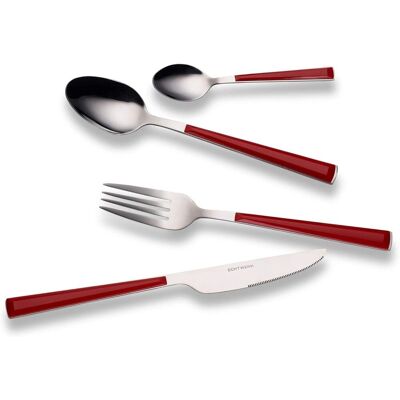 ECHTWERK BASIC Besteck Set 24-tlg; rot ECHTWERK BASIC Besteck Set 24-tlg; rot