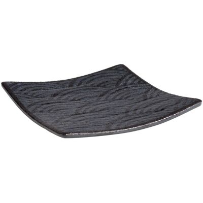 APS Tablett DARK WAVE, Melamin; 14x14x2 cm (LxBxH); schwarz; quadratisch APS Tablett DARK WAVE, Melamin; 14x14x2 cm (LxBxH); schwarz; quadratisch