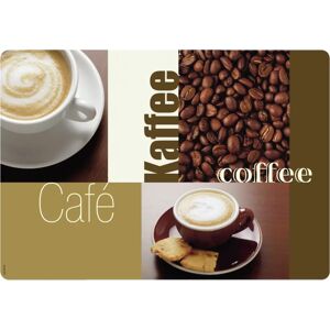 PULSIVA Tischset Motiv Kaffee; 30x43 cm (BxL); braun; rechteckig; 200 Stück / Packung