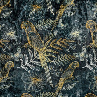 Vega Tessuto al metro Floral - 140 cm Stoff Vega Tessuto al metro Floral - 140 cm Stoff