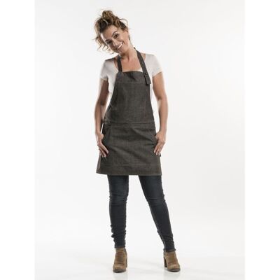 Chaud Devant Latzschürze Salopet Brown Denim W80 – L70; 70x80 cm (LxB); braun Chaud Devant Latzschürze Salopet Brown Denim W80 – L70; 70x80 cm (LxB); braun