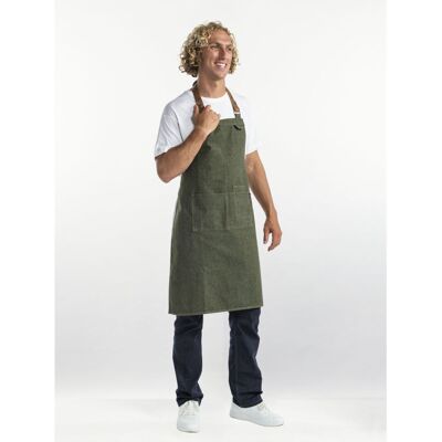 Chaud Devant Latzschürze Forene Green Denim W70 – L90; 90x70 cm (LxB); grün Chaud Devant Latzschürze Forene Green Denim W70 – L90; 90x70 cm (LxB); grün
