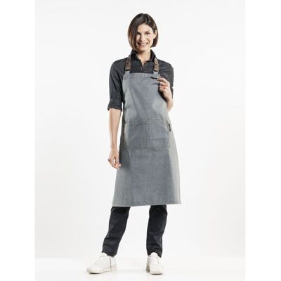 Chaud Devant Latzschürze Forene Grey Denim W70 – L90; 90x70 cm (LxB); grau Chaud Devant Latzschürze Forene Grey Denim W70 – L90; 90x70 cm (LxB); grau