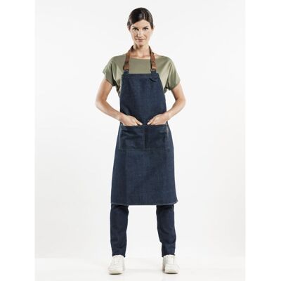 Chaud Devant Latzschürze Forene Blue Denim W70 – L90; 90x70 cm (LxB); denim dunkel Chaud Devant Latzschürze Forene Blue Denim W70 – L90; 90x70 cm (LxB); denim dunkel