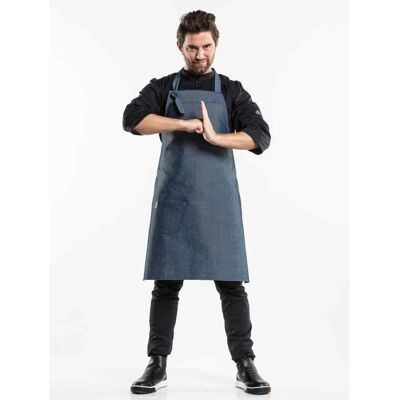 Chaud Devant Latzschürze Bujutsu Petrol W75 – L90; 90x75 cm (LxB); dunkelblau Chaud Devant Latzschürze Bujutsu Petrol W75 – L90; 90x75 cm (LxB); dunkelblau