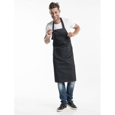 Chaud Devant Latzschürze Black Denim W75 – L100; 100x75 cm (LxB); schwarz Chaud Devant Latzschürze Black Denim W75 – L100; 100x75 cm (LxB); schwarz