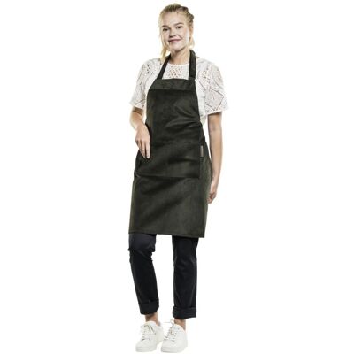 Chaud Devant Latzschürze Base Green Velvet W70–L85; 85x70 cm (LxB); dunkelgrün Chaud Devant Latzschürze Base Green Velvet W70–L85; 85x70 cm (LxB); dunkelgrün