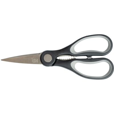 GRANA HOME Universal Schere GRANA; 22x9 cm (LxB); silber/schwarz; 4 Stück / Pack GRANA HOME Universal Schere GRANA; 22x9 cm (LxB); silber/schwarz; 4 Stück / Pack